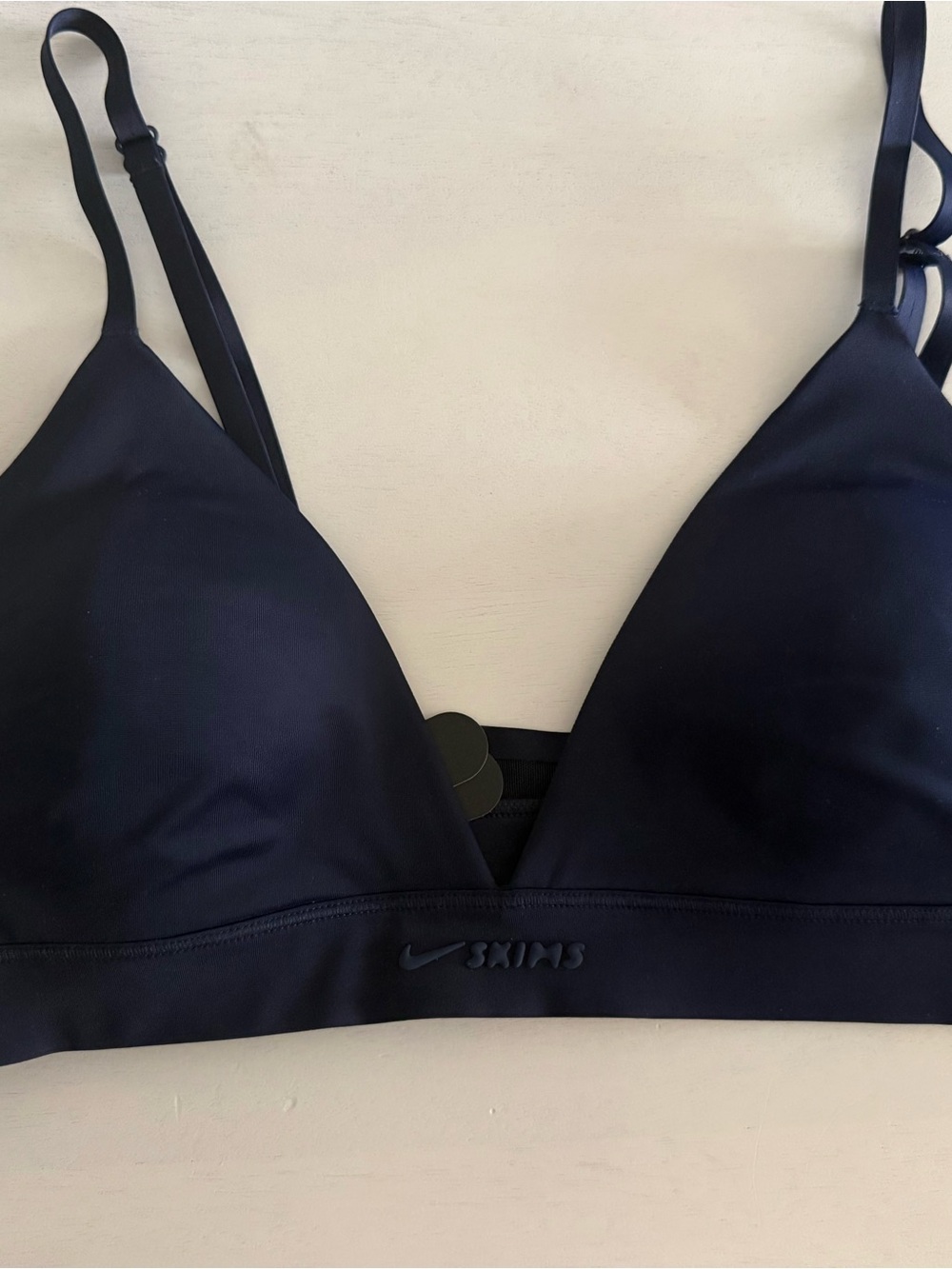 SKIMS Black Wireless Triangle Bralette